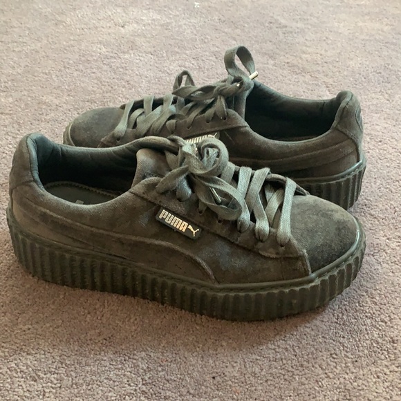 Puma x Fenty Glacier Gray Creeper Velvet - Picture 3 of 5